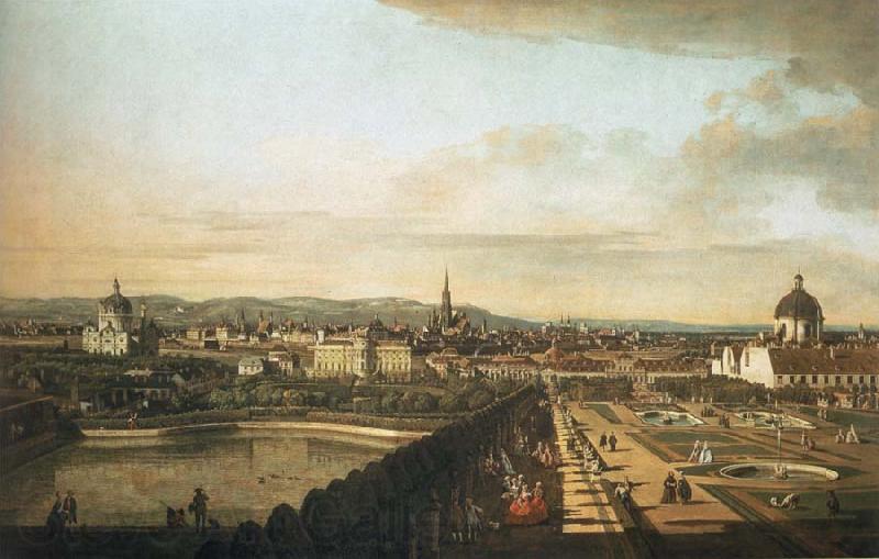 Bernardo Bellotto Vienna,Seen from the Belvedere Palace Norge oil painting art